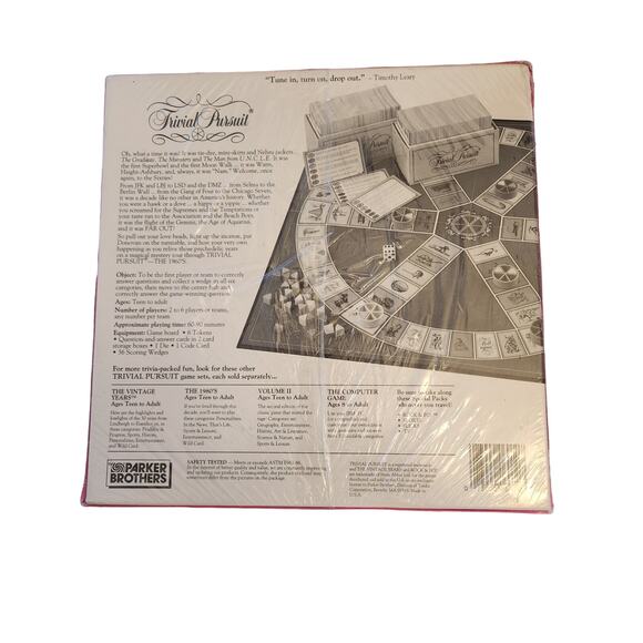 Trivial Pursuit "The 60's" Master Game 1990 Edition NIB Sealed - Picture 2 of 8